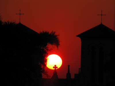 San Fernando Cathedral sunset